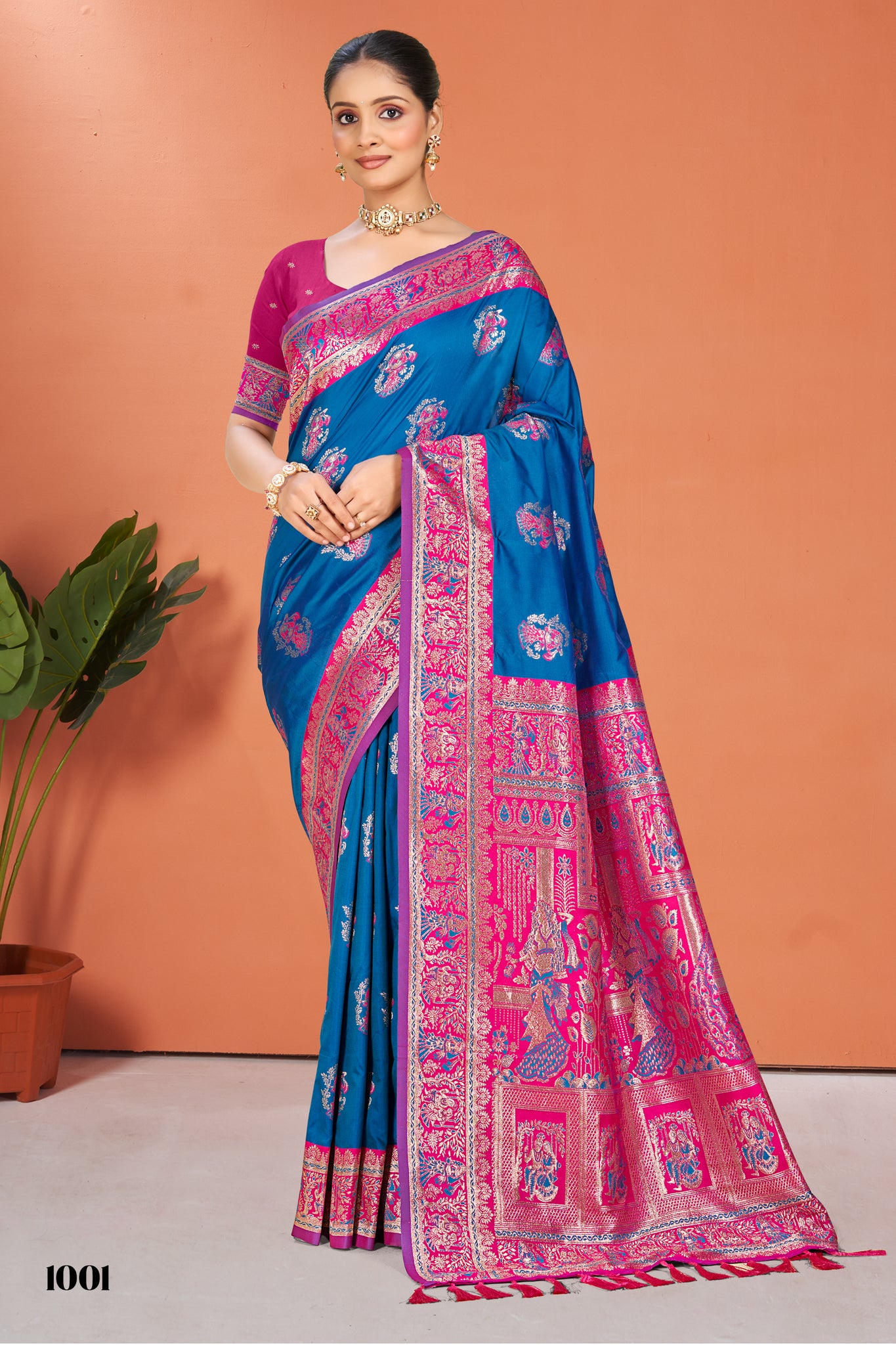 Royal Blue Silk Saree