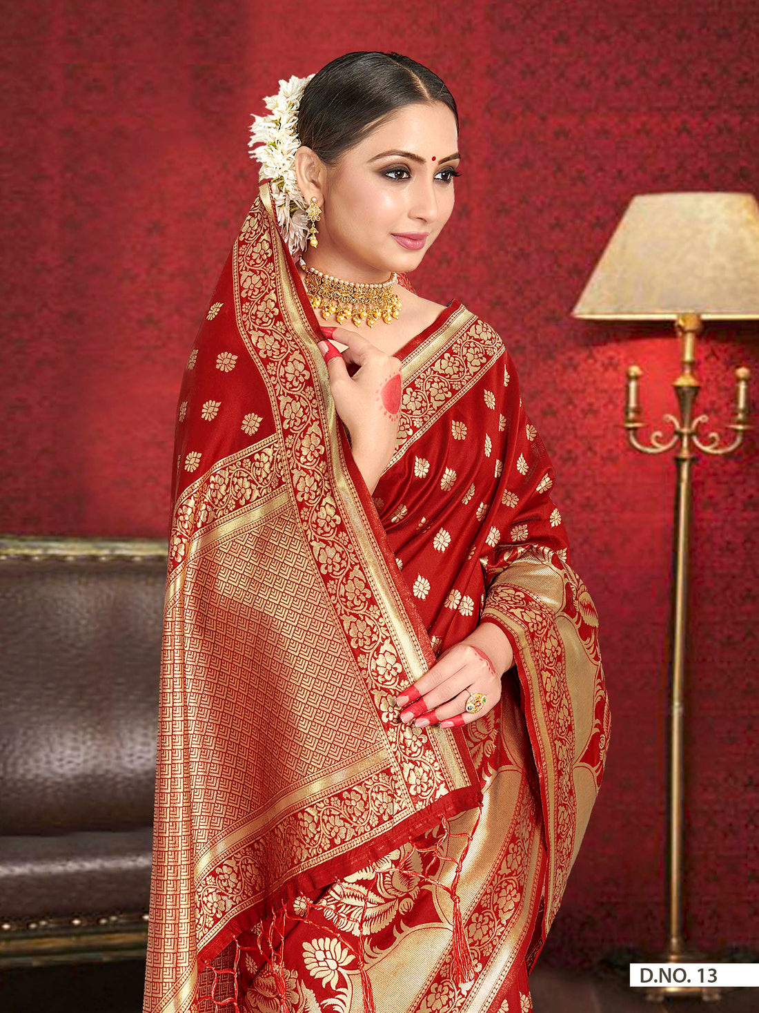 Red Banarasi Art Silk Saree