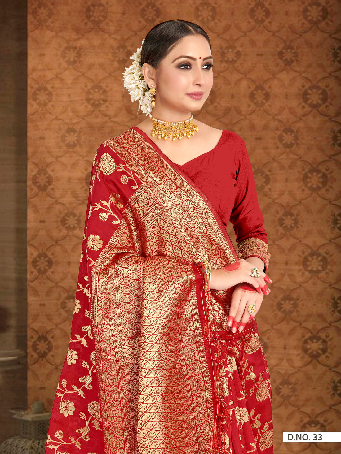 Red Banarasi Art Silk Saree