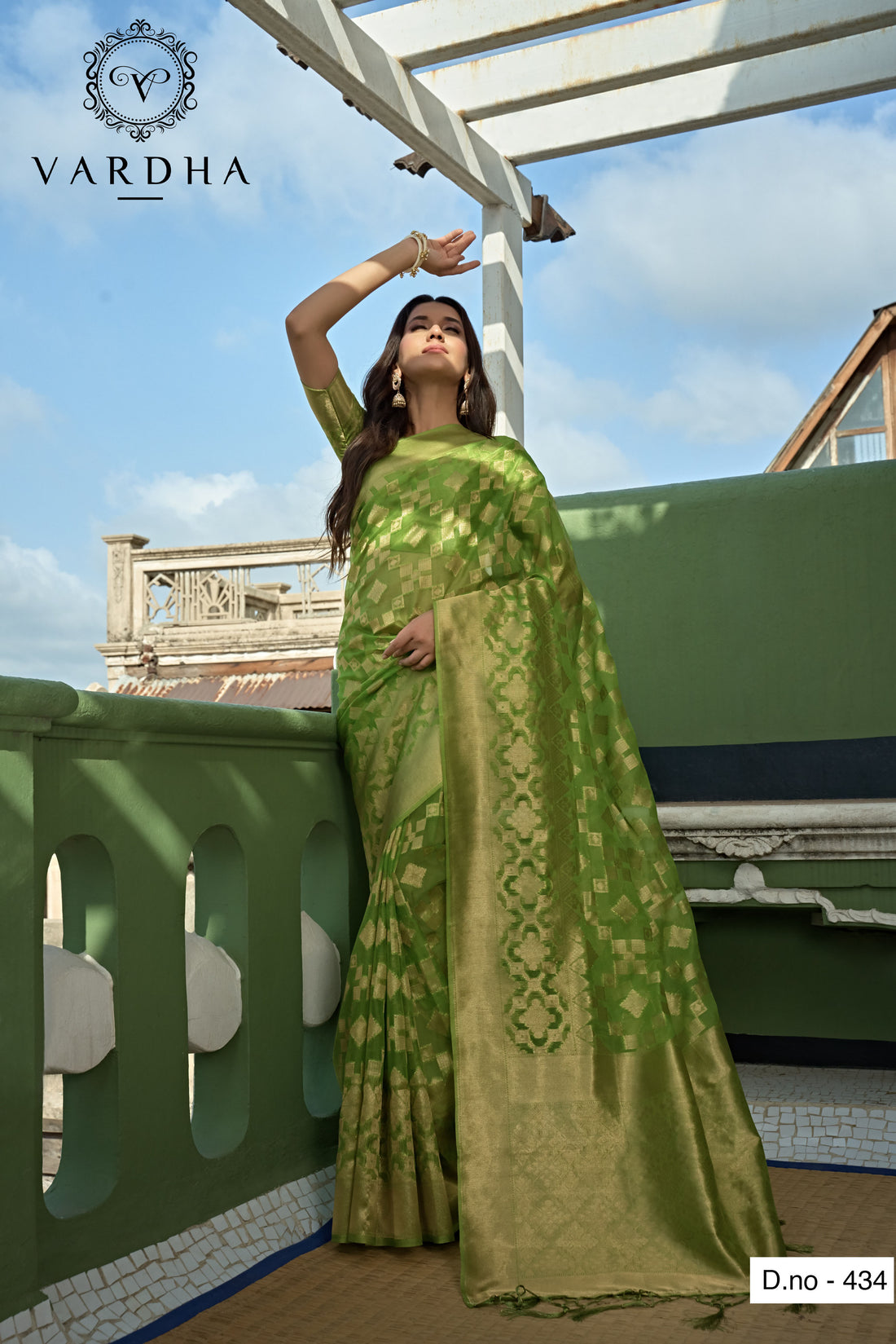 Light Green Organza Saree