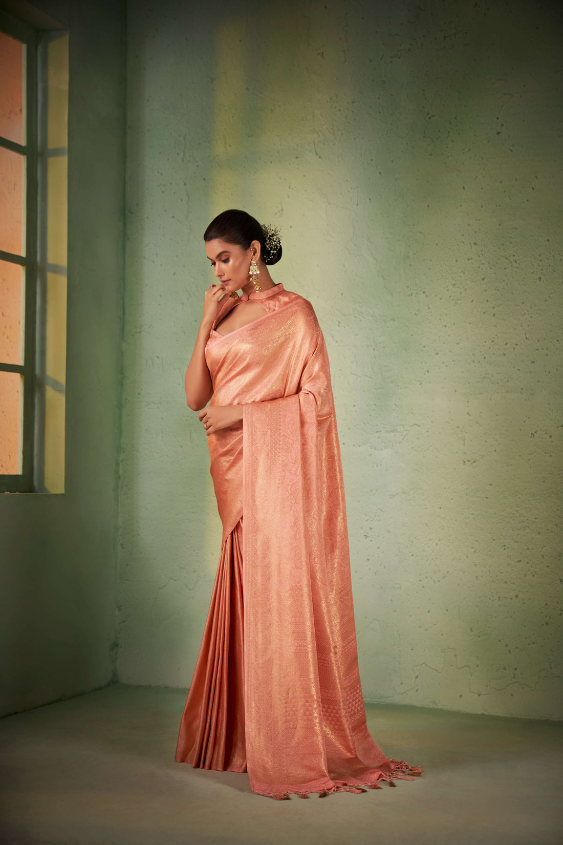 Pink Kanjivaram Art Silk Saree