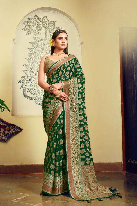 Green Georgette Saree