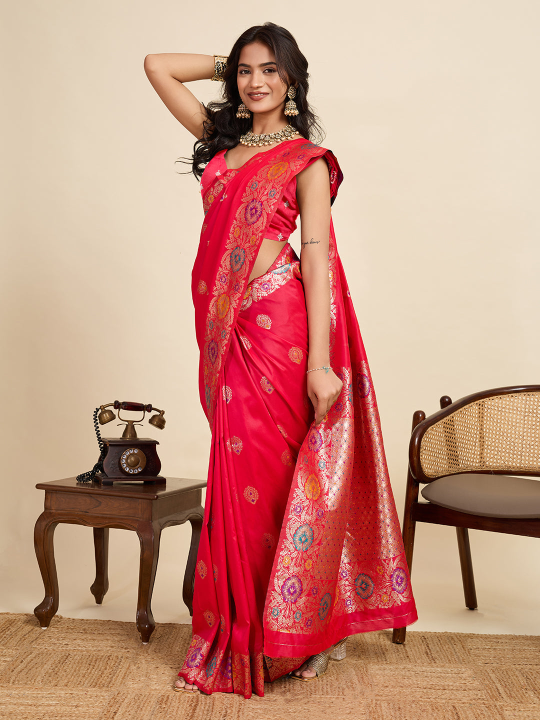 Red Soft Silk Saree