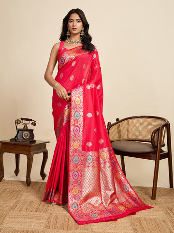 Red Soft Silk Saree
