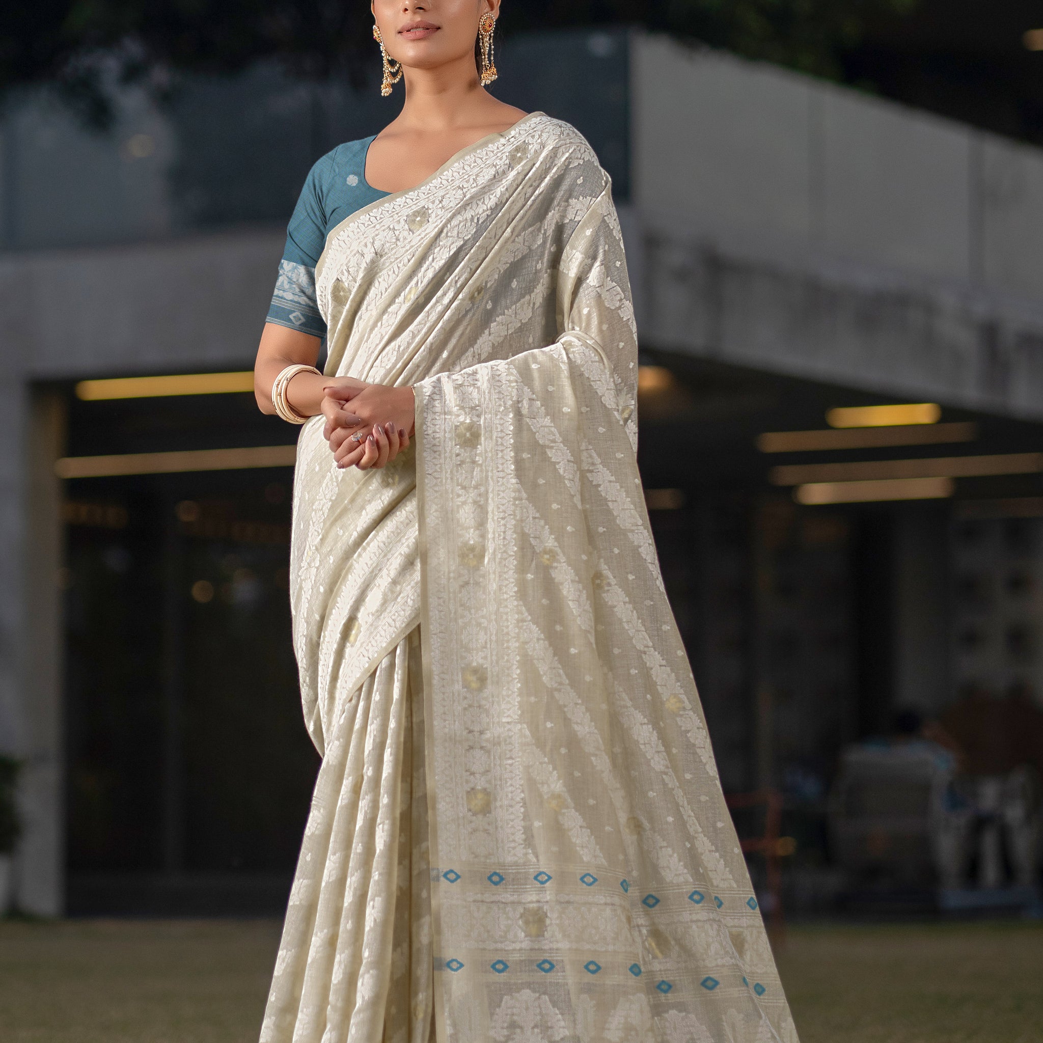 Beautiful Mulmul Cotton Saree