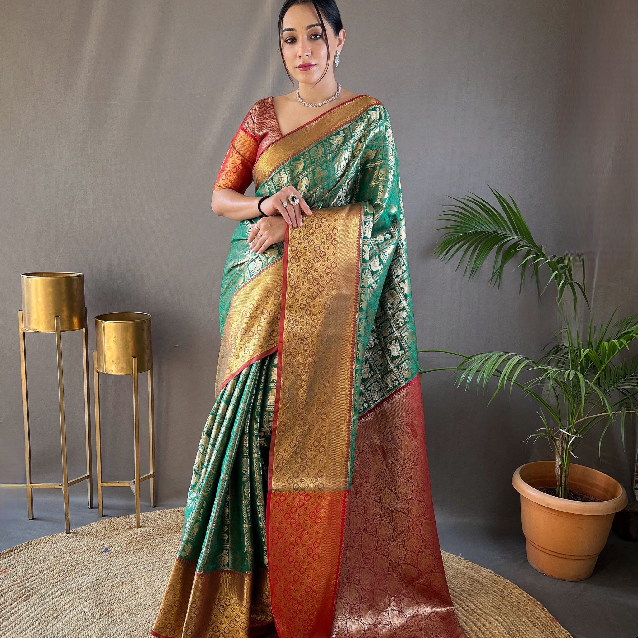 Green Silk Saree