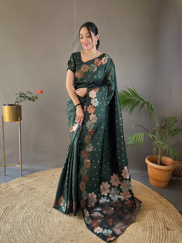 Green Soft Silk Saree