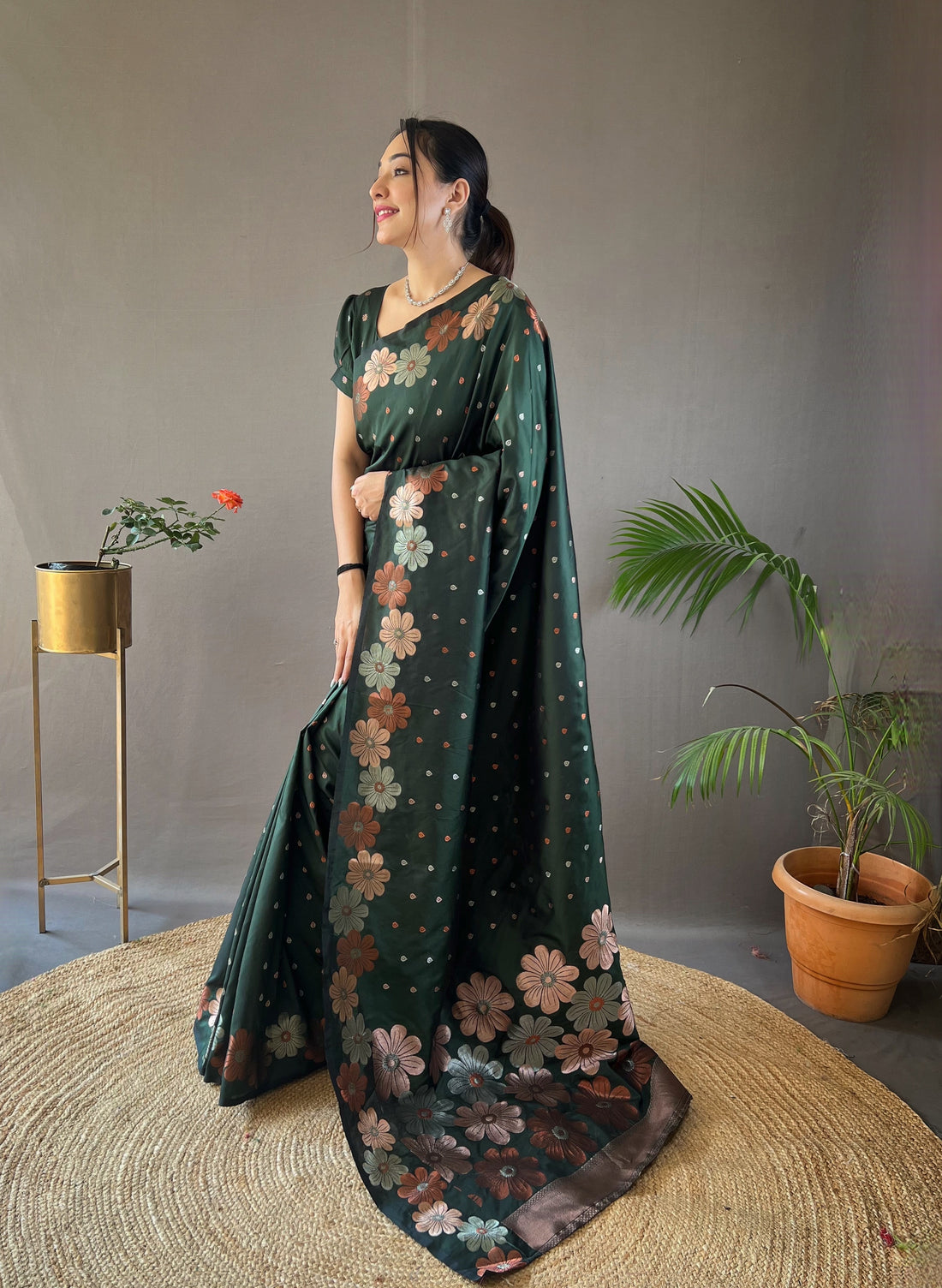 Green Soft Silk Saree