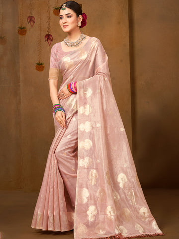 Dusty Pink Munga Kota Saree