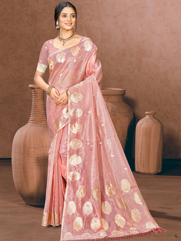 Dusty Pink Munga Kota Saree