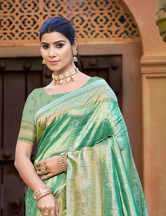 Green Kanjivaram Silk Saree