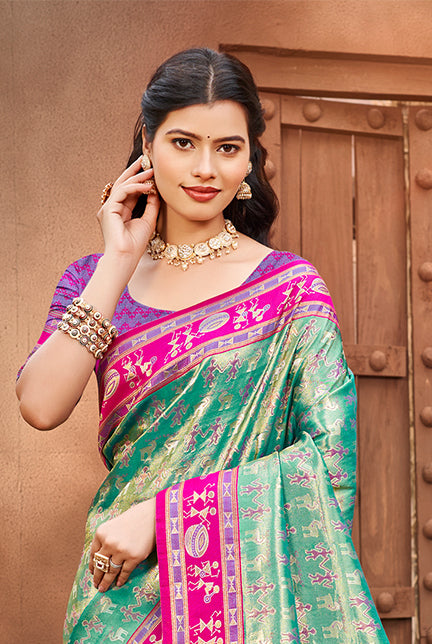 Green Kanjivaram Silk Saree