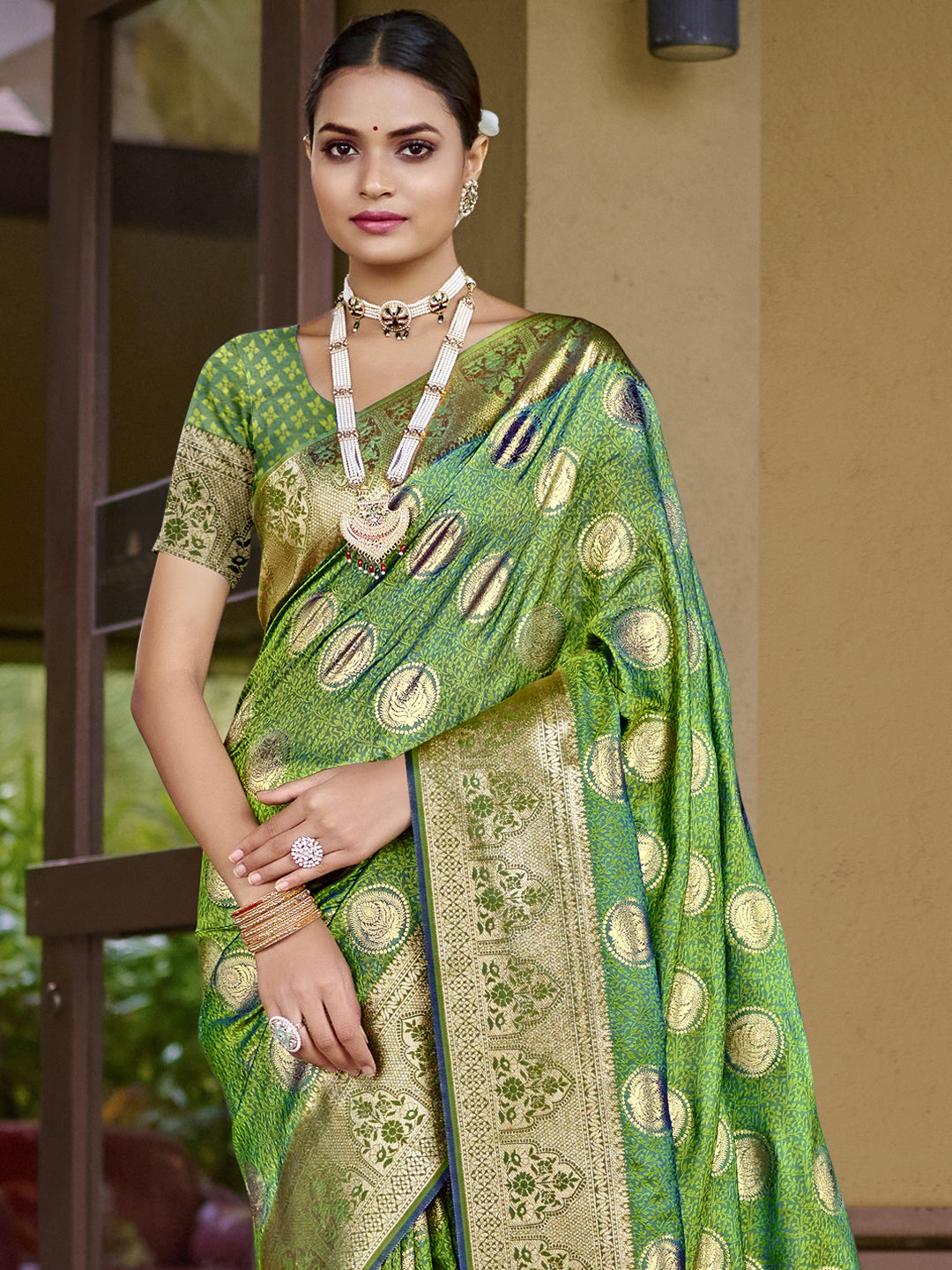 Green Silk Saree