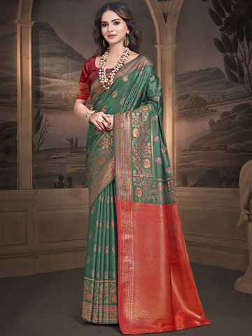 Green Silk Saree