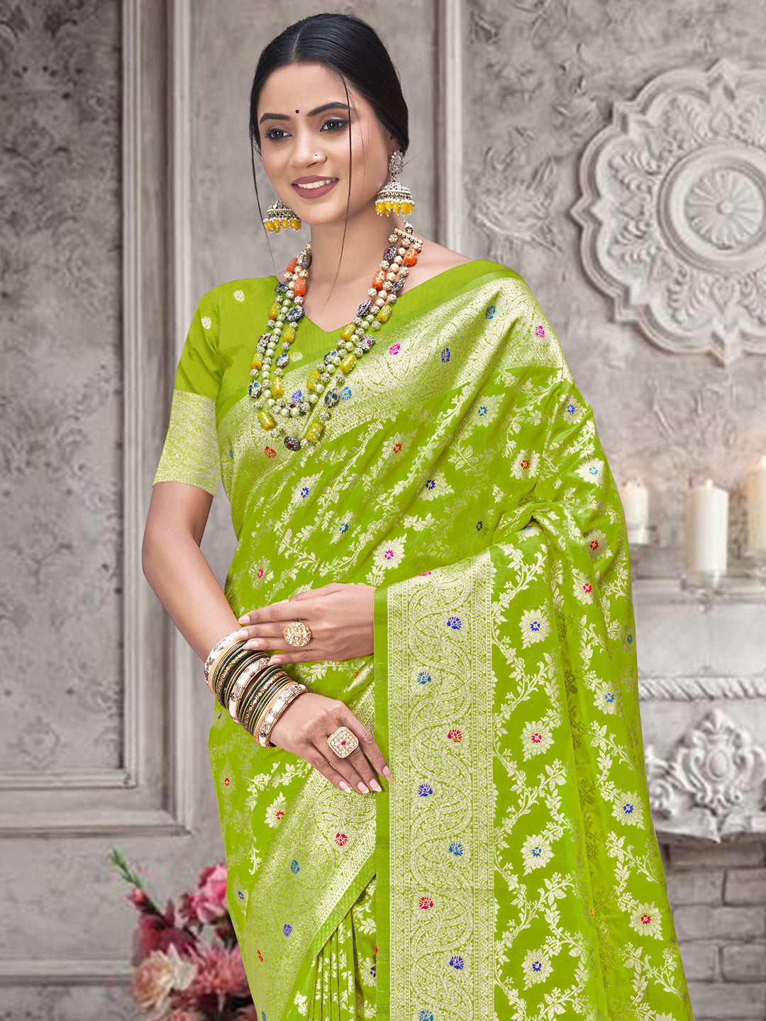 Light Green Silk Saree