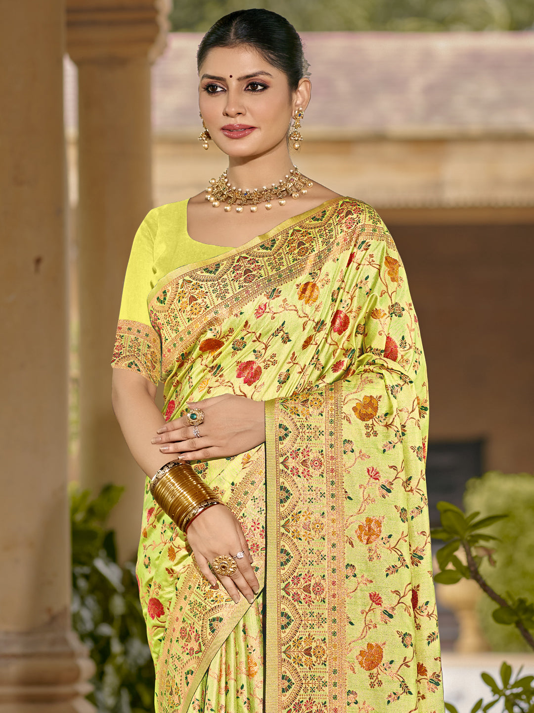 Light Green Silk Saree