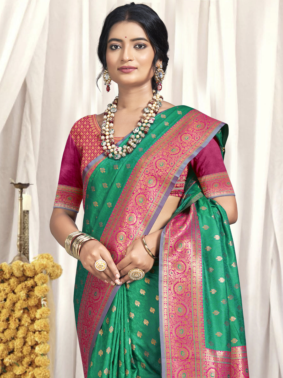 Green Silk Saree