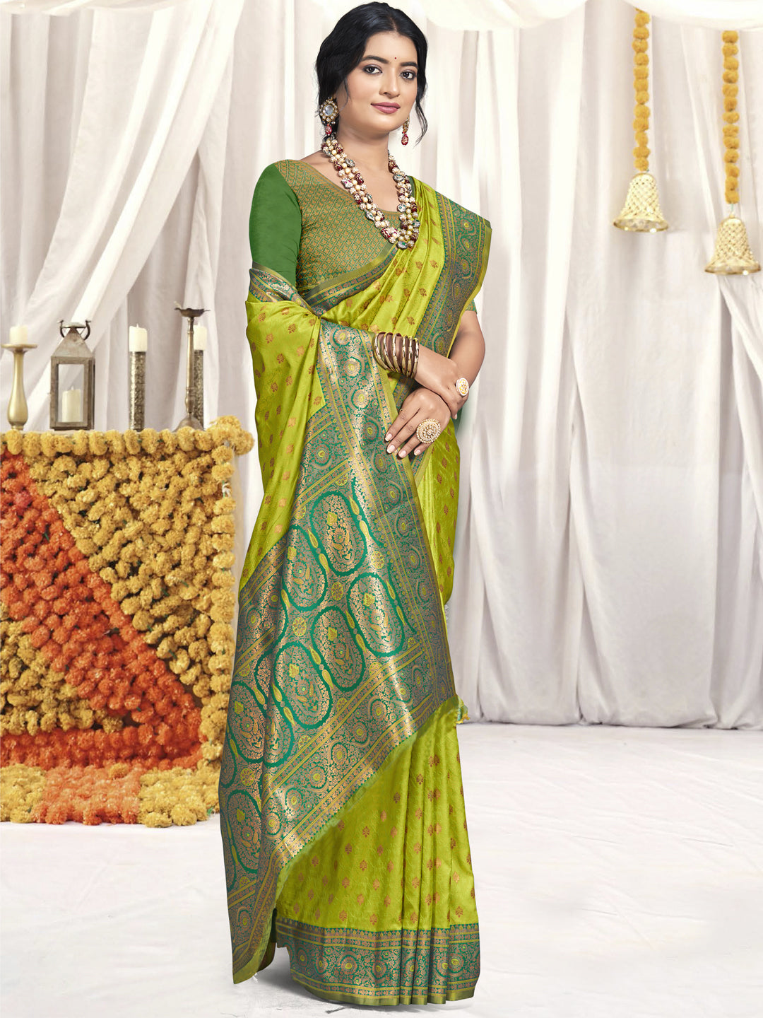 Light Green Silk Saree