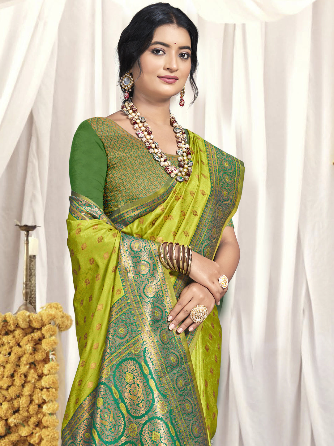 Light Green Silk Saree