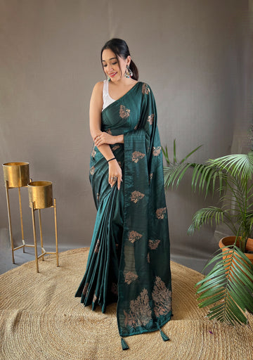 Green Soft Silk Saree