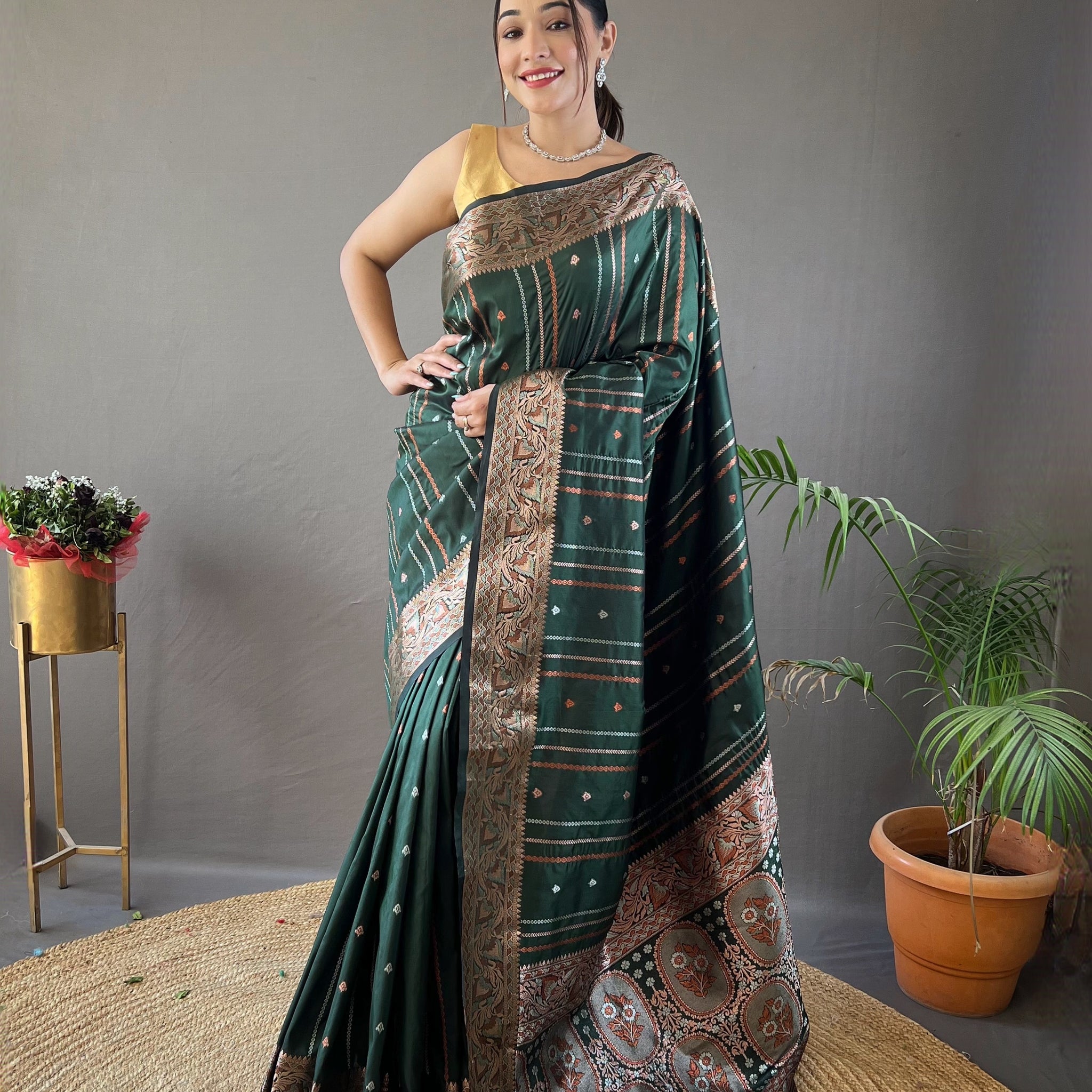 Green Silk Saree