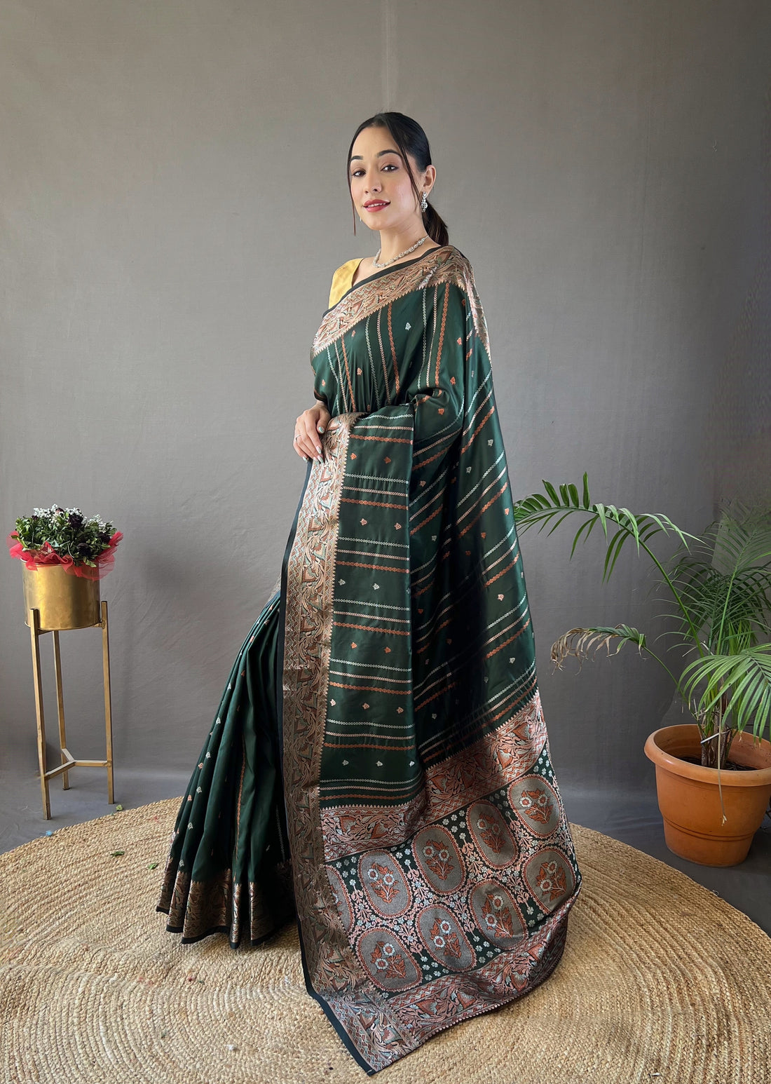 Green Silk Saree