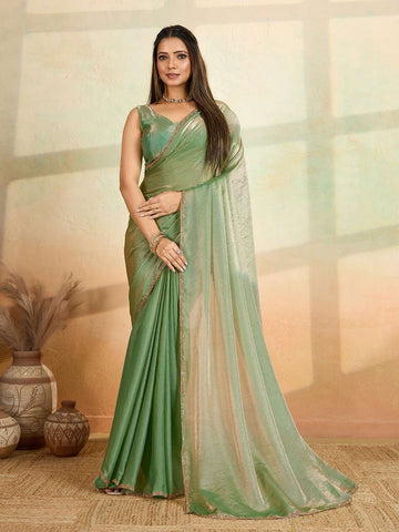 Light Green Georgette Saree