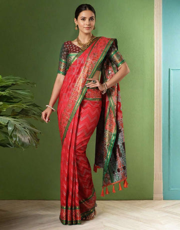 Red Silk Saree