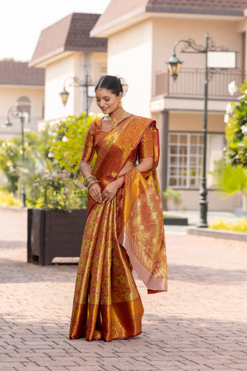 Maroon Kanjivaram Silk Saree