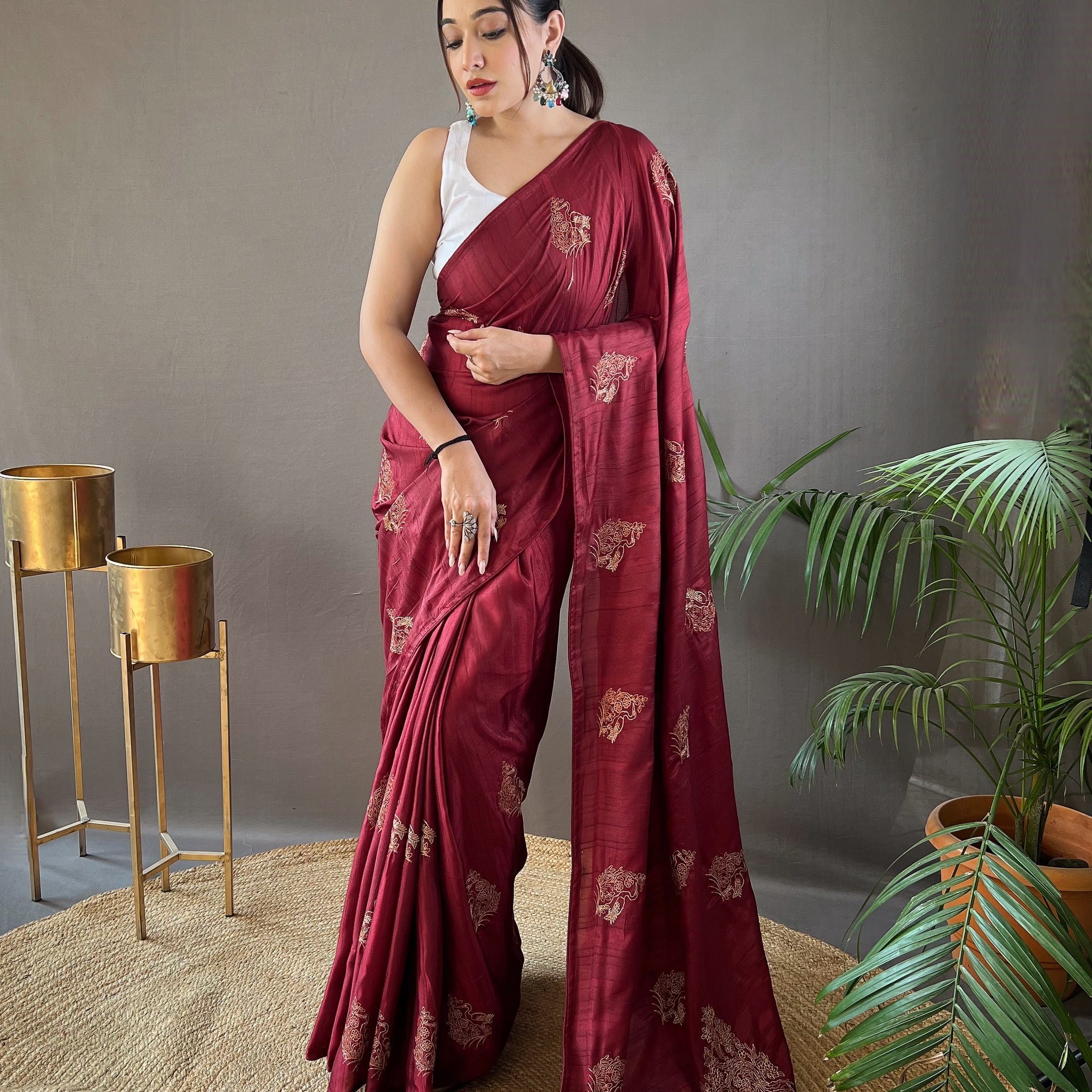 Red Soft Silk Saree