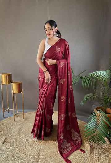 Red Soft Silk Saree