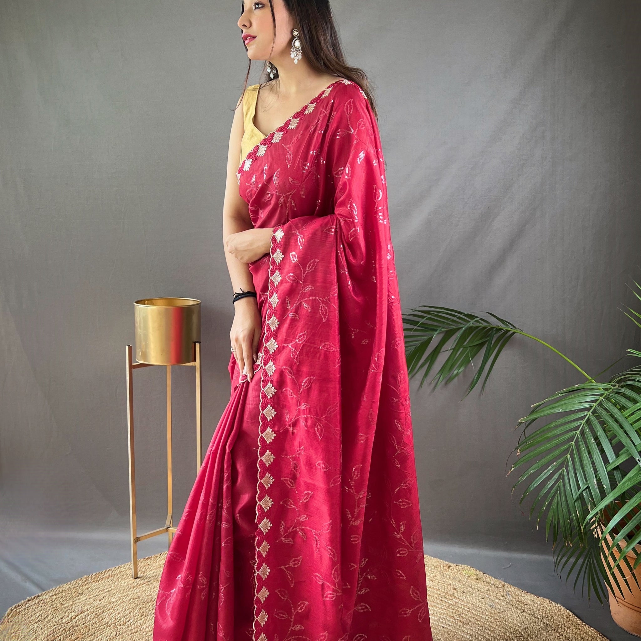 Red Silk Saree