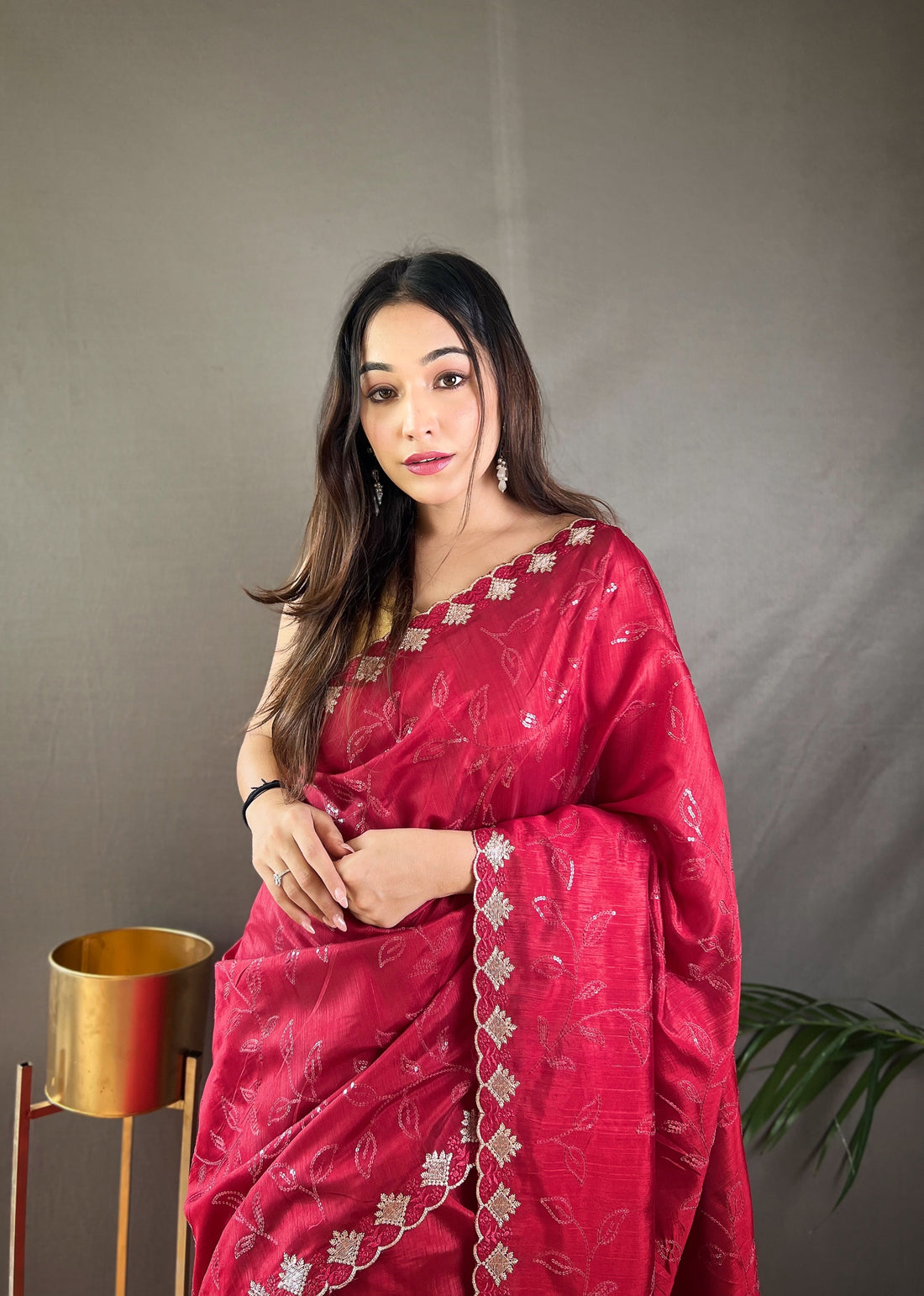 Red Silk Saree