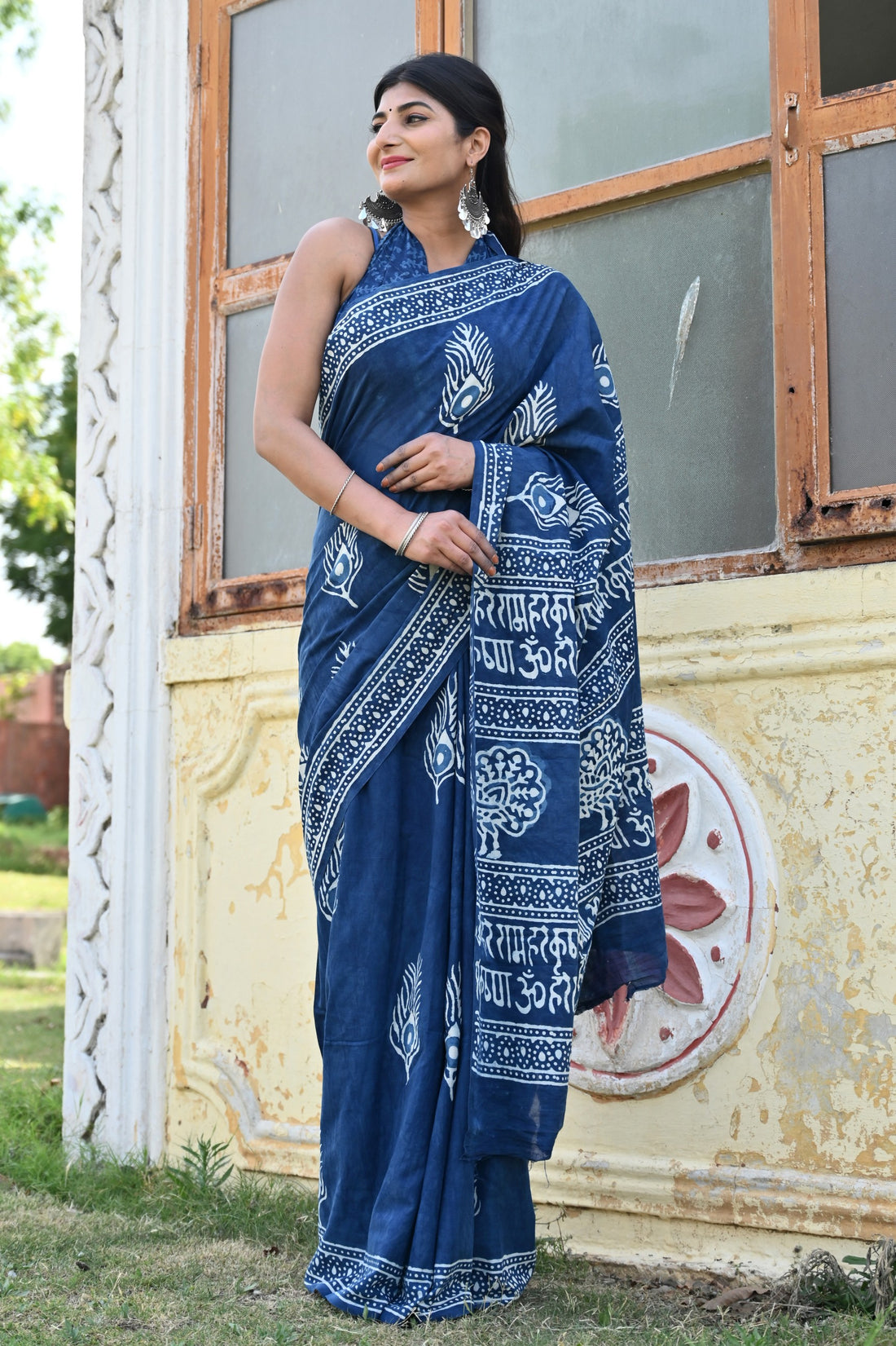 Multicolor Cotton Mulmul Saree