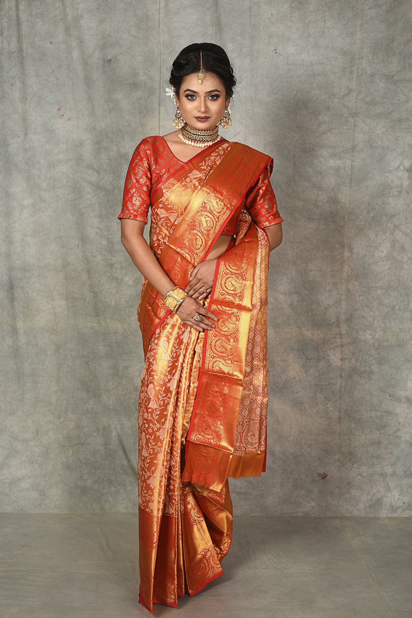 Red Kanjivaram Silk Saree