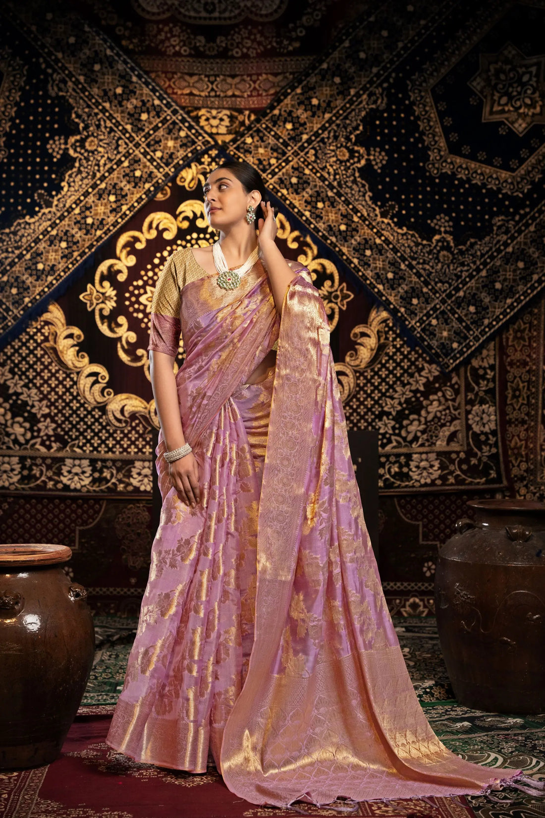 Pink Jimmy Choo Saree