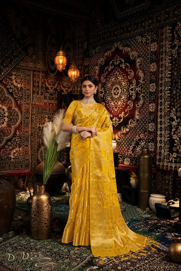 Yellow Jimmy Choo Saree