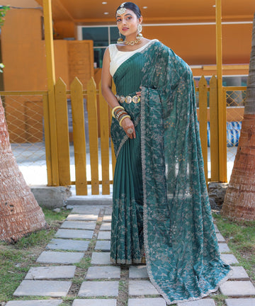 Green Soft Silk Saree