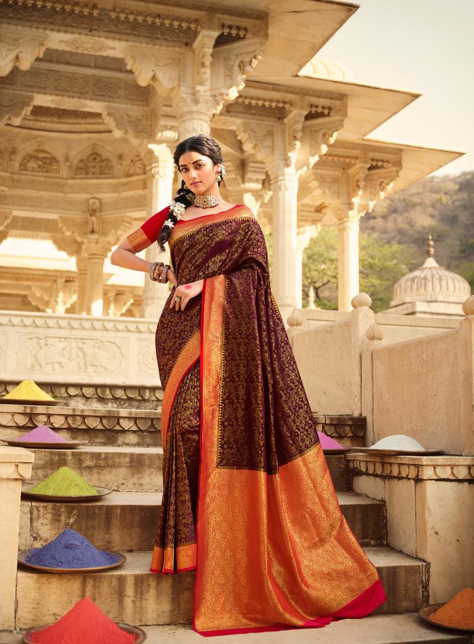 Where To Get The Quintessential Red Banarasi Bridal Saree | WedMeGood