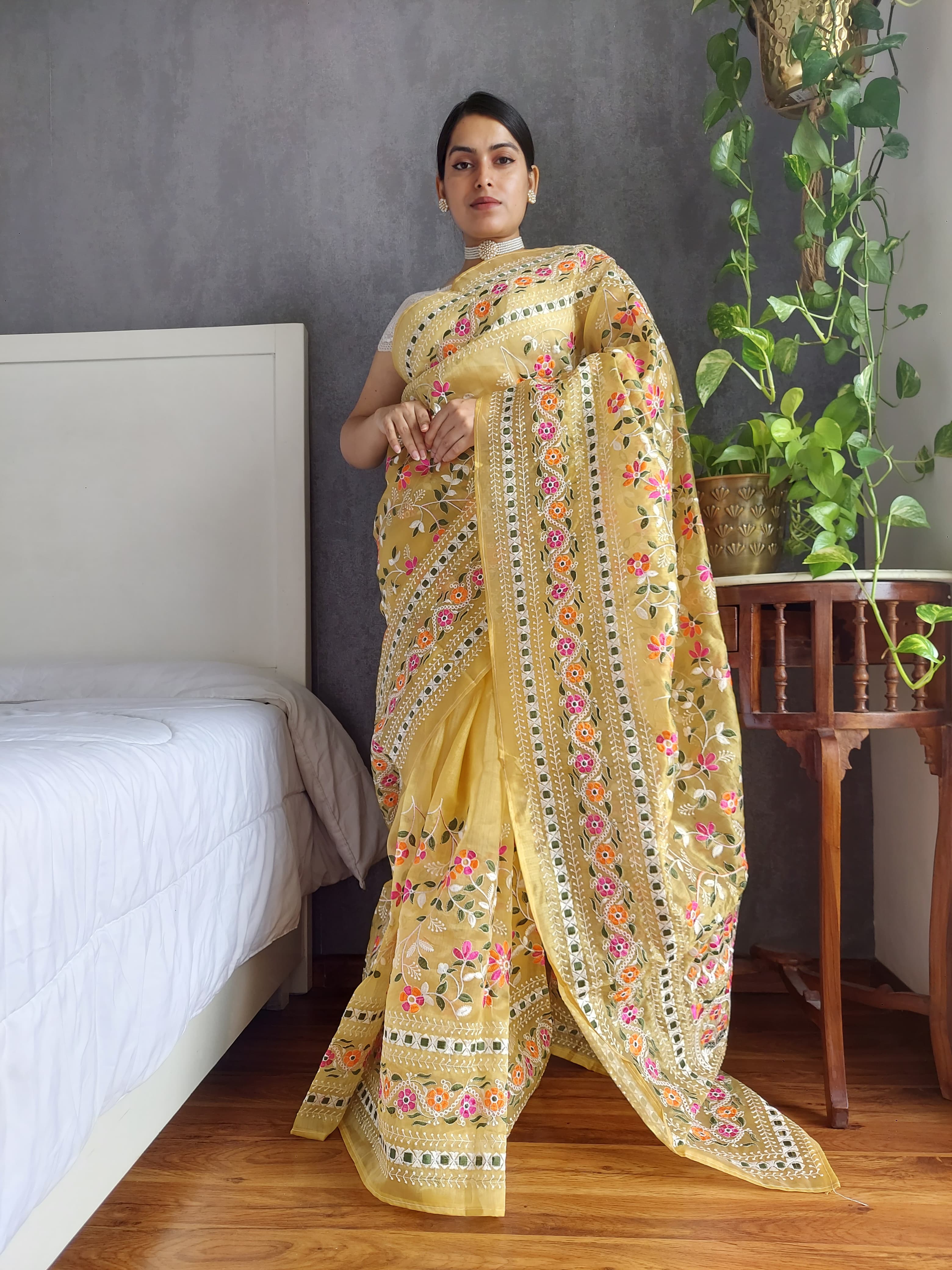 Ashas Khadi silk designer saree-Shoppypark.com