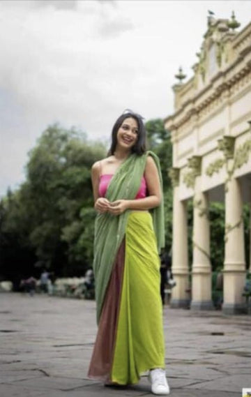 Multi Color Cotton Saree