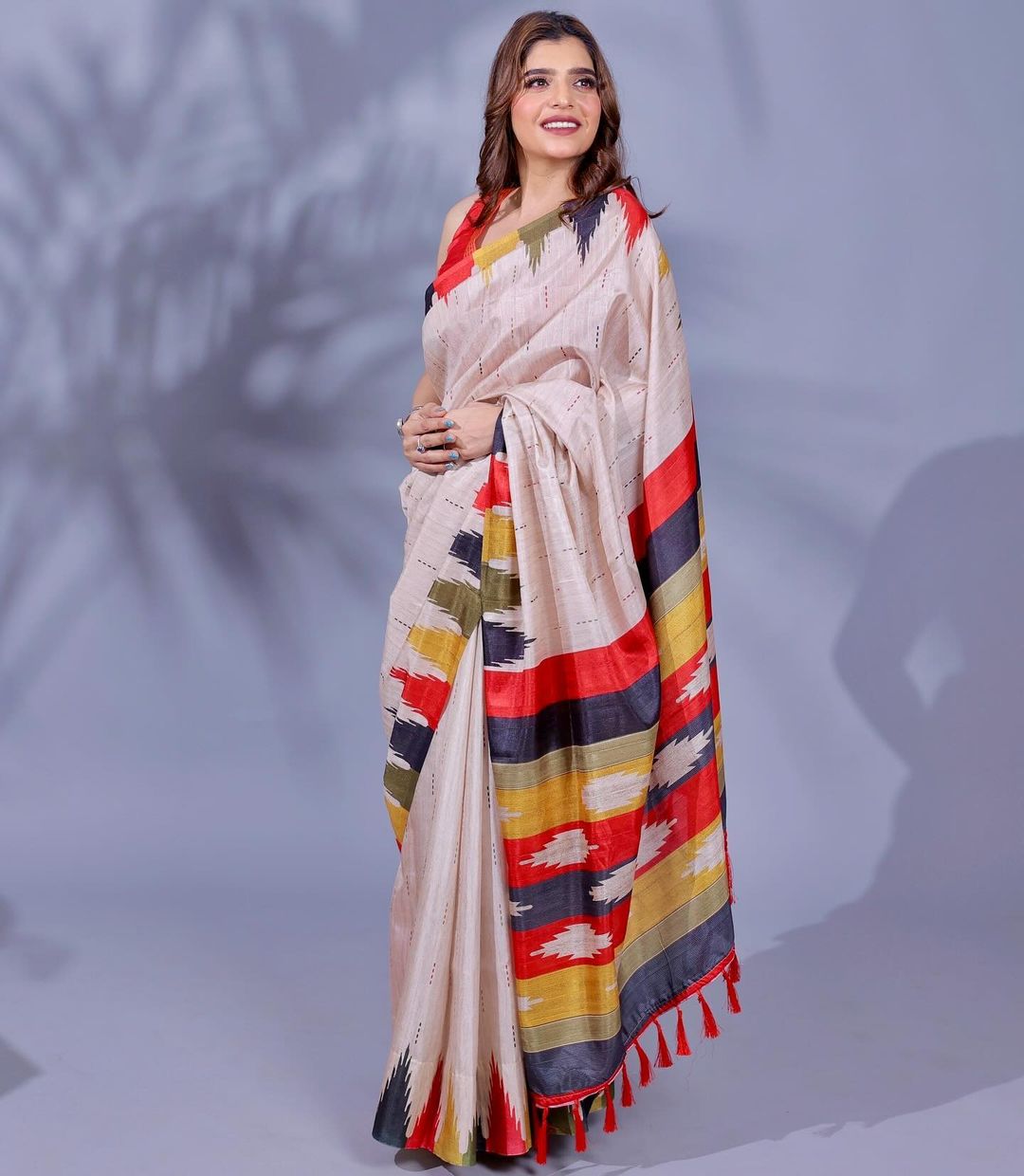 Beautiful Handloom Tussar Silk Saree