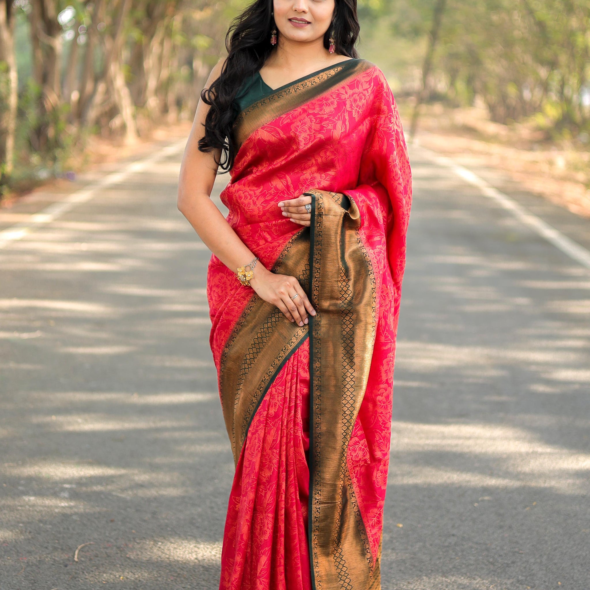 Red Soft Silk Saree