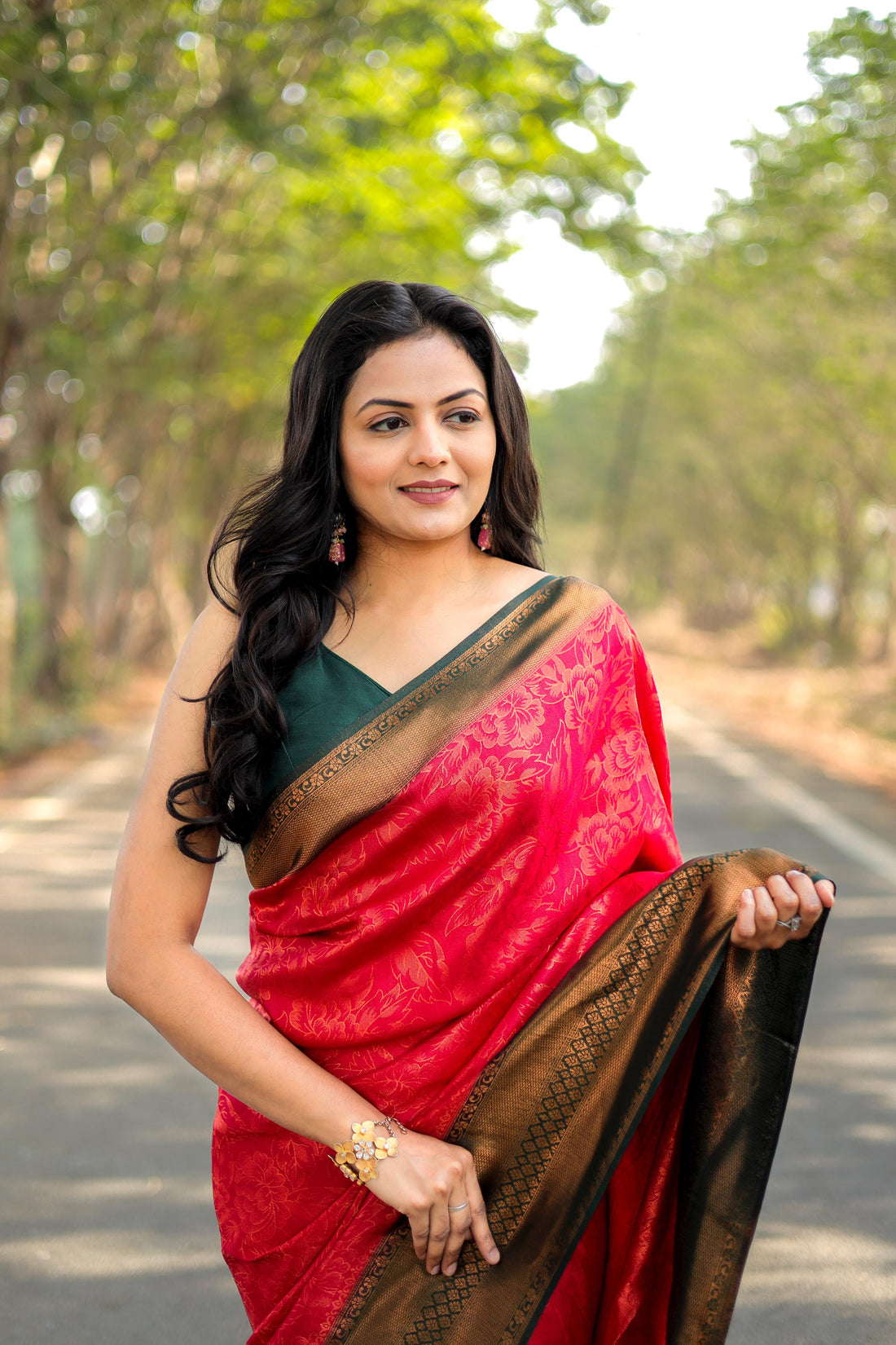 Red Soft Silk Saree