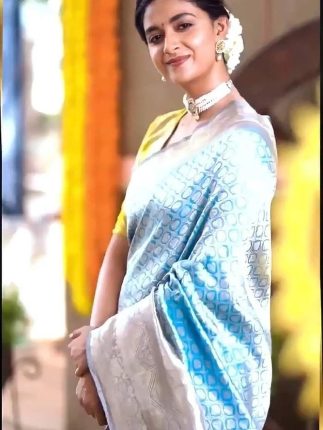 Keerthy Suresh Mam Inspired Kanjivaram Tissue Saree