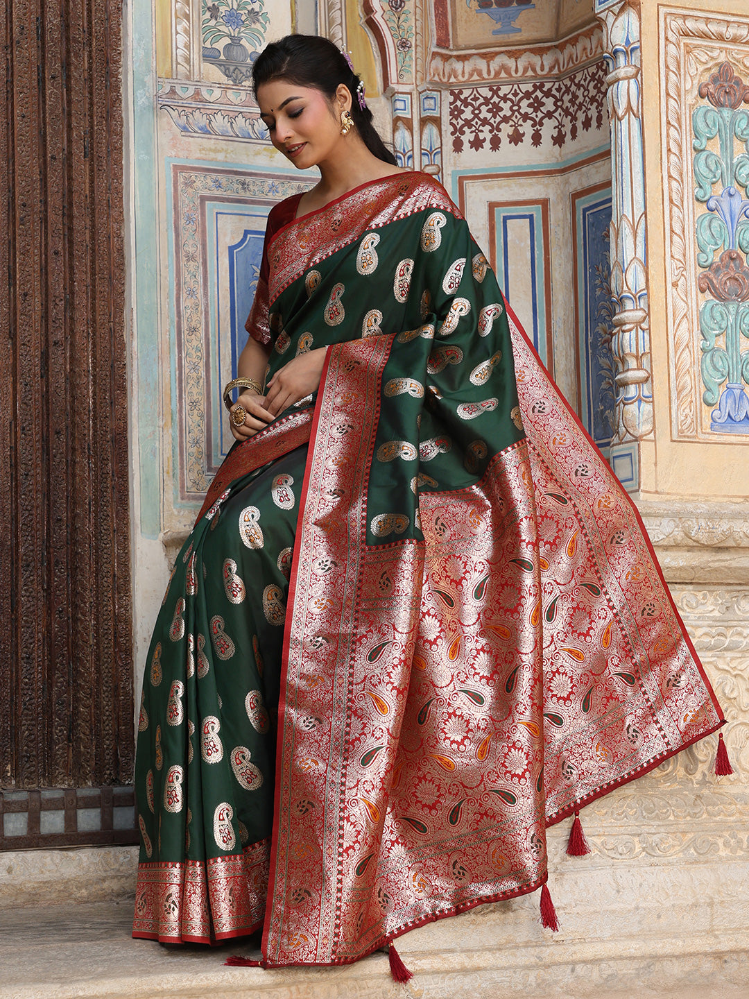 Green Silk Saree