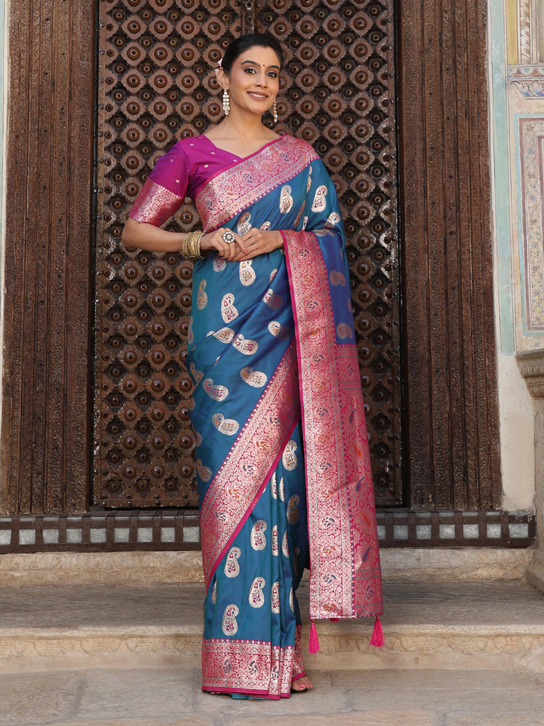 Blue Silk Saree