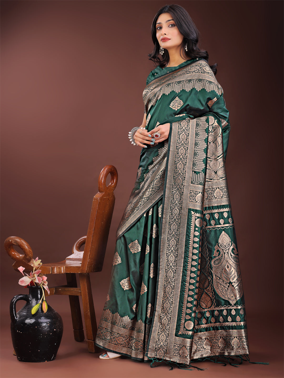 Green Silk Saree