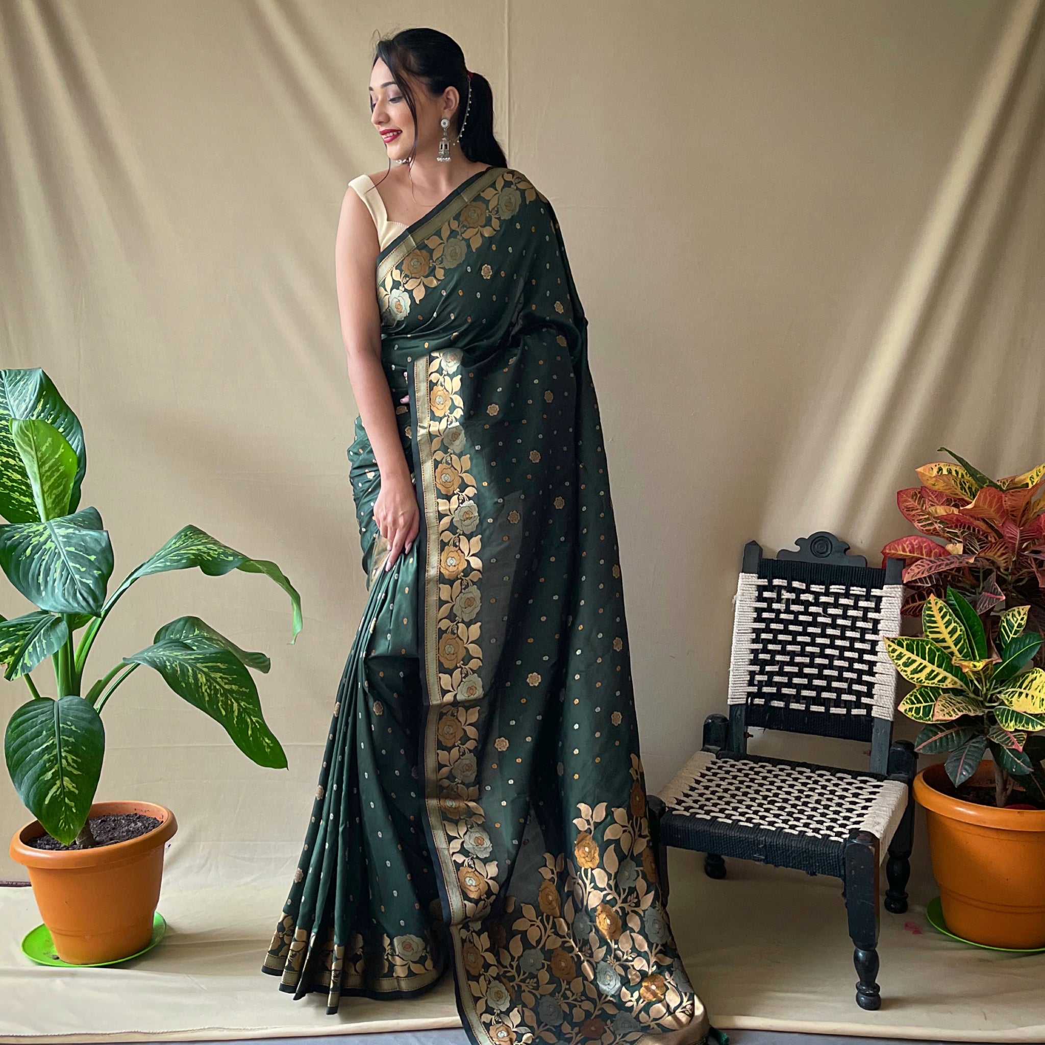 Green Soft Silk Saree