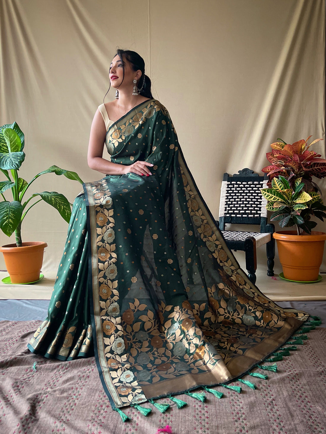 Green Soft Silk Saree